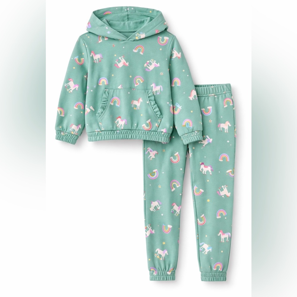 Garanimals Green Unicorn Pajama Set
